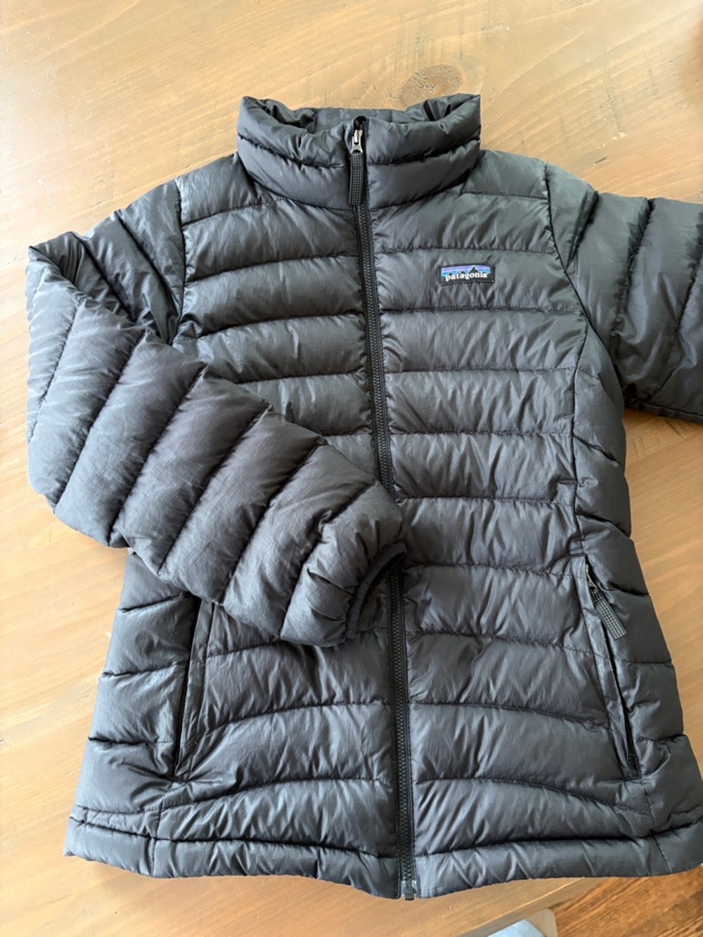 Patagonia Girls Puffer Black Quilted Insulated Jacket
